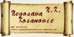 Negosava Kosanović vizit kartica